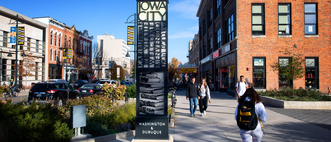Downtown Iowa City in Fall